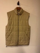 A.P.C. Quilted Vest Xs Beige Men's tops, popular brands, popular designs Limited