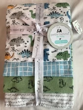 Petite l'amour Baby Receiving Blankets 4 Pack Dinosaurs Boy Cotton Flannel Box F