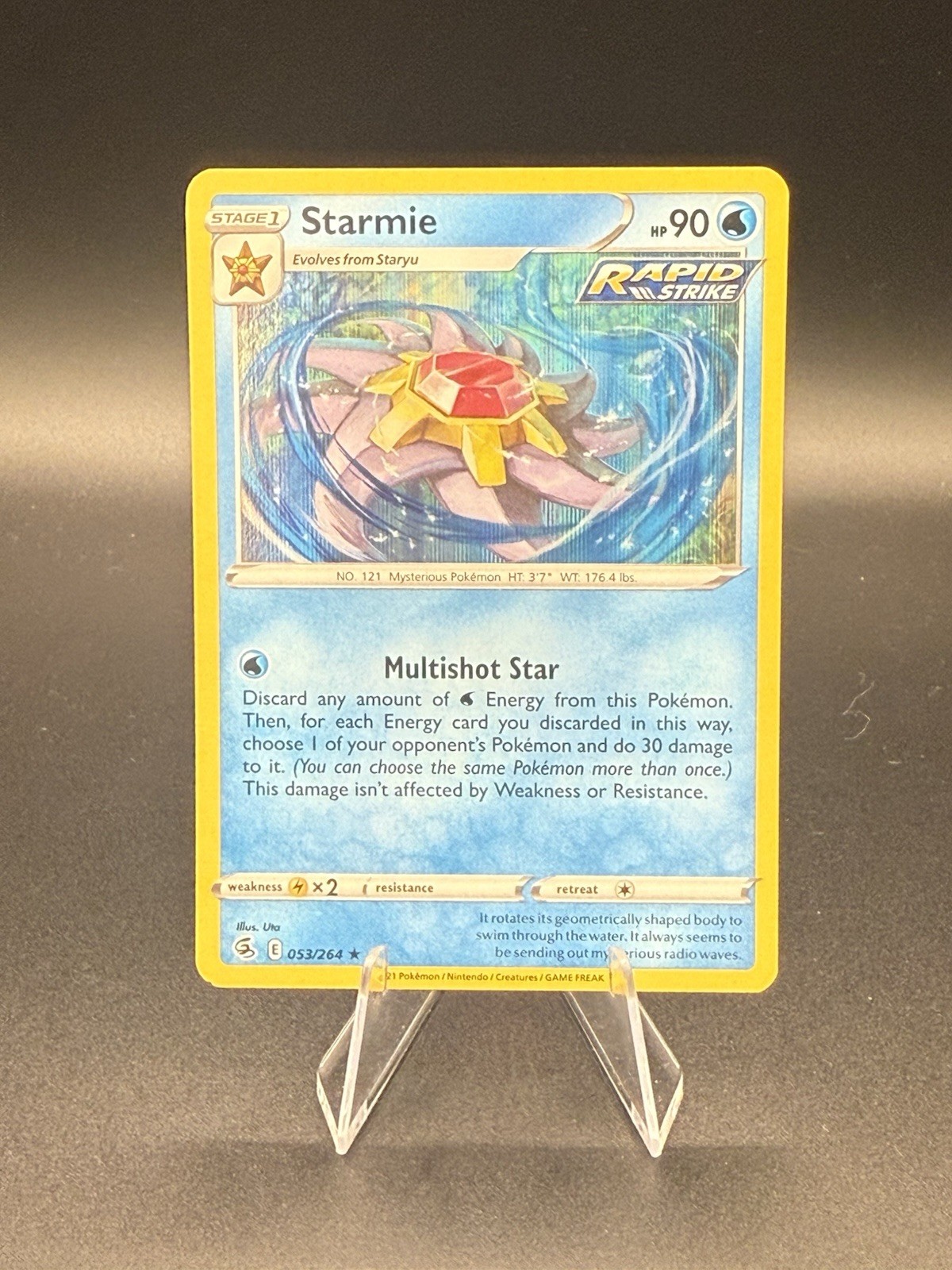 Starmie 53/264 Holo Rare Fusion Strike Pokemon Card - LP