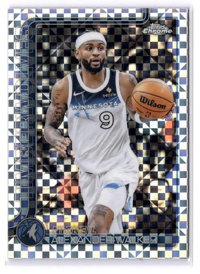 2025-26 Topps Chrome - #193 Nickeil Alexander-Walker X-Fractor Timberwolves