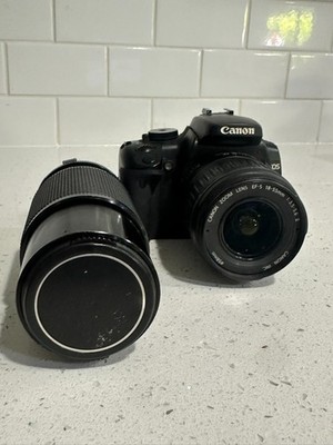 Canon EOS Rebel XT 350D DSLR Camera w/ Canon EF-S 18-55mm Lens Tested Works