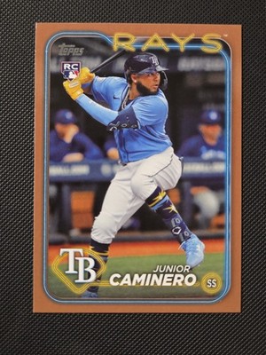 2024 Topps Series 2 - Junior Caminero #628 Gold /2024 (RC)