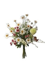 Kunstblumenstrauß Margeriten Wiesenblumenstrauß H 35cm Handarbeit Sommerdeko