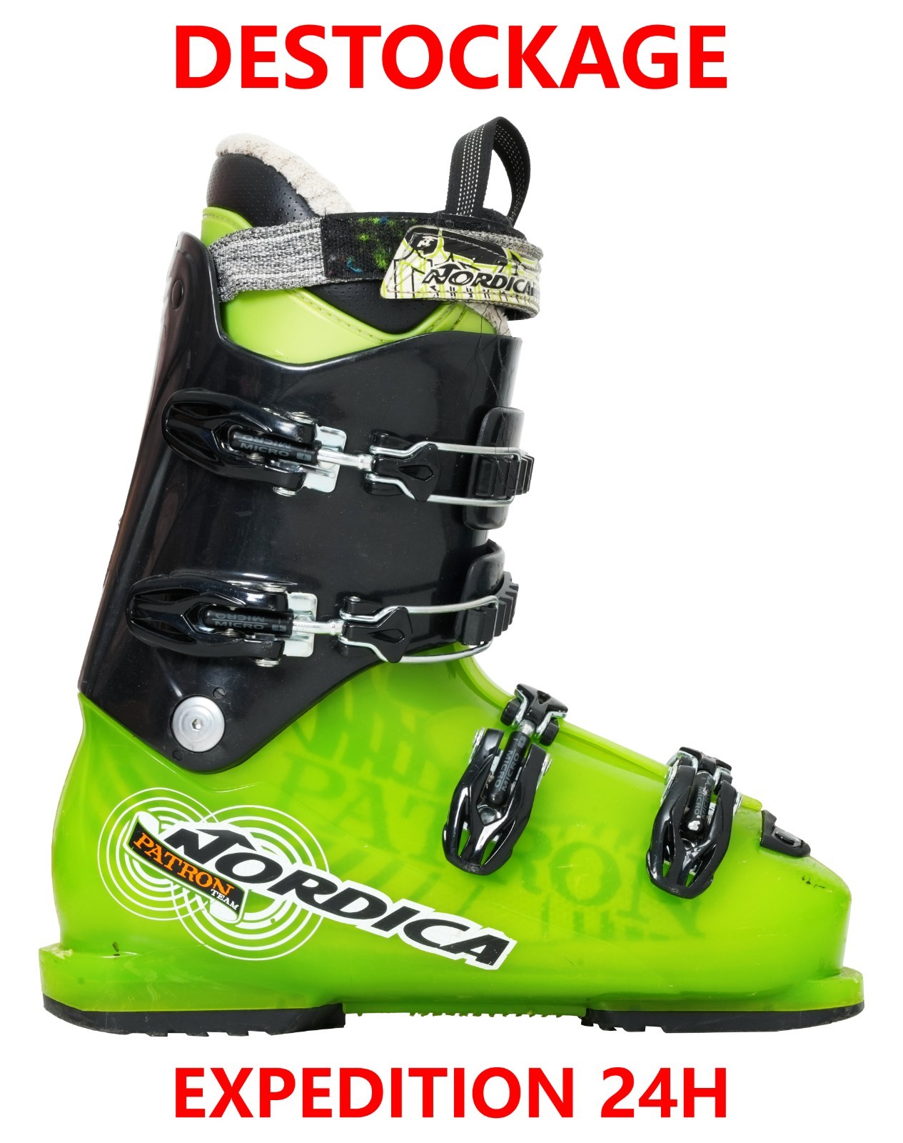 Scarponi Da Sci Da Pista Bambino Nordica PATRON Verde Taglia 39 Mondopoint 25