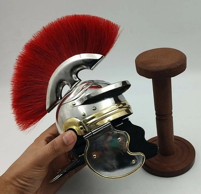 Mini Roman Centurion Helm mit Aufsteller Krieger Spartaner Helme Tischplatte