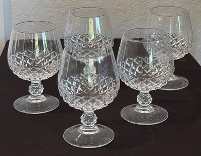 Cristal D'Arques Brandy Snifter Longchamps Crystal Cognac Glasses Set Of 5