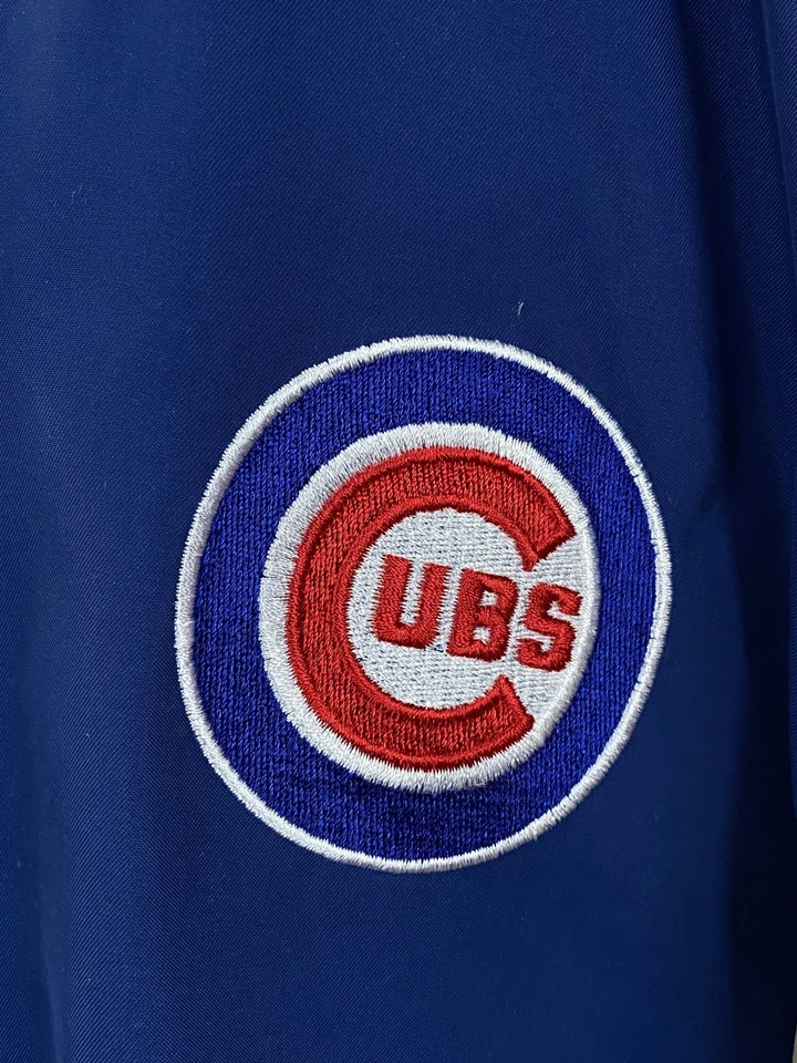 Chaqueta Universitaria Vintage Chicago Cubs MLB Reebok Para Hombre Grande Azul Crema Foto 2 de 4