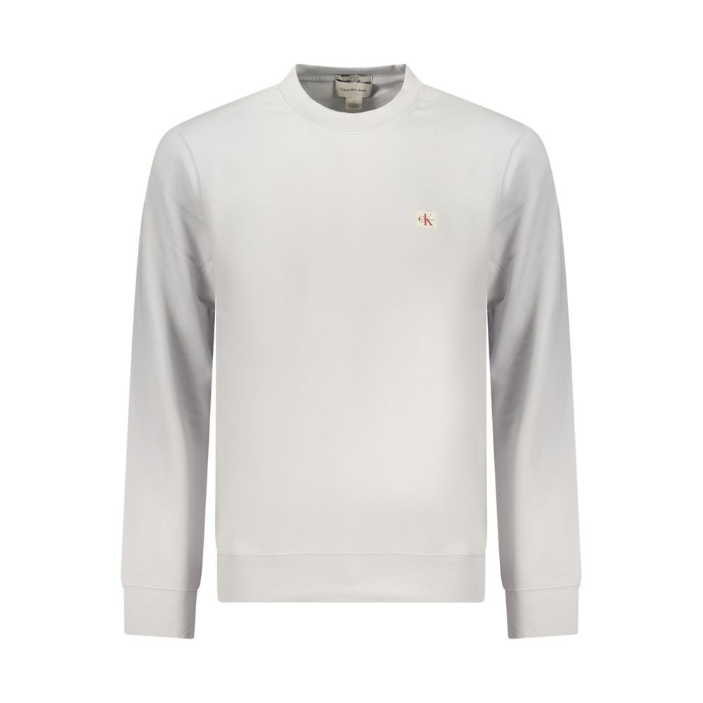Calvin Klein Gray Cotton Men Sweatshirt