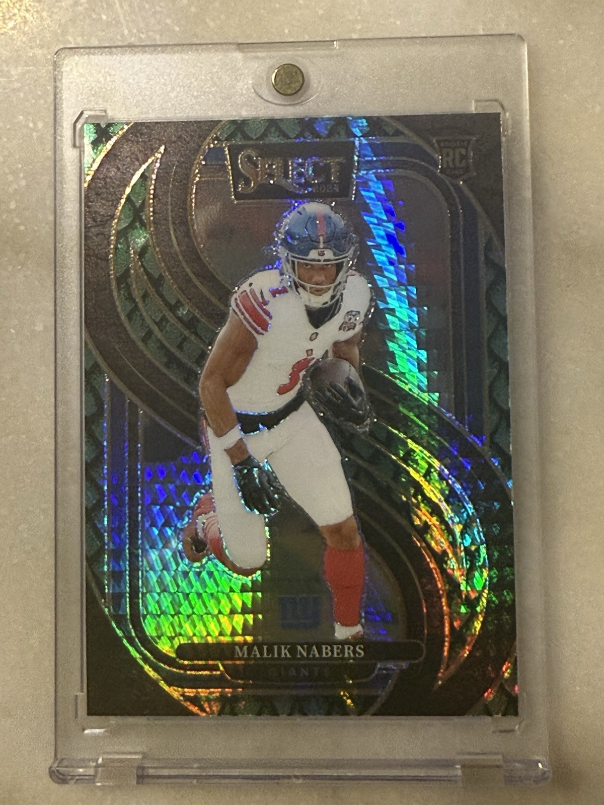 2024 Panini Select - Concourse Malik Nabers #116 Dragon Scale Prizm /81 (RC)