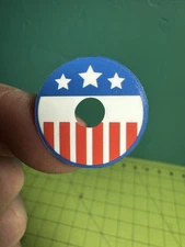 Patriotic Design Stickers for All Pinball Machines with 1" Round Targets