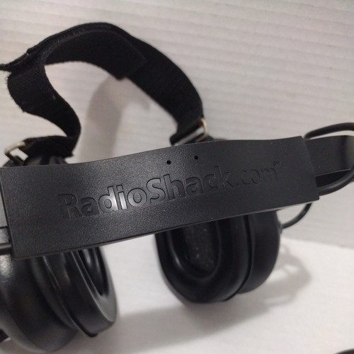 Auriculares escáner de carrera con reducción de ruido Radio Shack negros ajustables NASCAR - Imagen 4 de 10