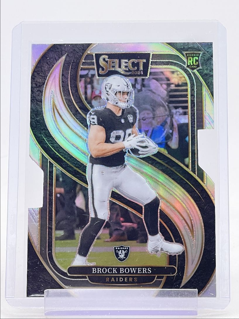 BROCK BOWERS 2024 SELECT PREMIER LEVEL ROOKIE SILVER PRIZM DIE CUT RC Q3474
