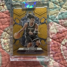 2023 NBA Mosaic Ja Morant #288 City Edition GOLD GLITTER /5 - Sealed - Grizzlies