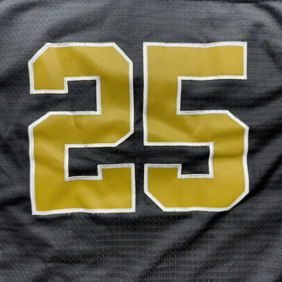 Camiseta De Colección New Orleans Saints Reggie Bush #25 NFL Reebok Cosida Negra Juvenil L Foto 2 de 4