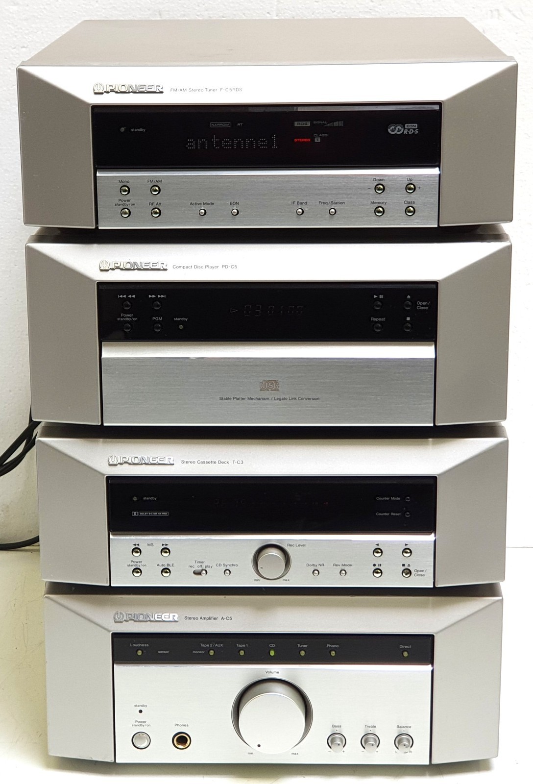 PIONEER A-C5 / T-C3 / F-C5RDS / PD-C5 Endstufe Verstärker Tape CD