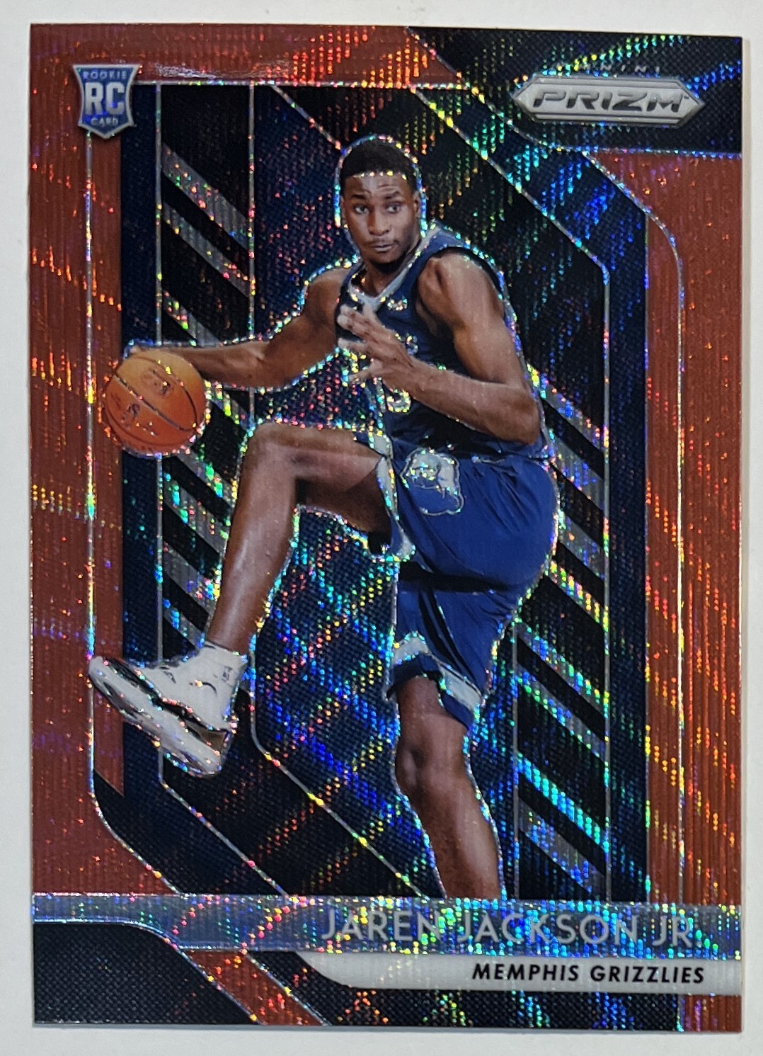 2018-19 Panini Prizm Basketball #66 Jaren Jackson Jr. RC Rookie Ruby Wave
