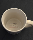 TOMS Shoes Coffee Mug Cup Blue Stripe Stoneware Simple Is Beautiful 12 Oz — photo 2