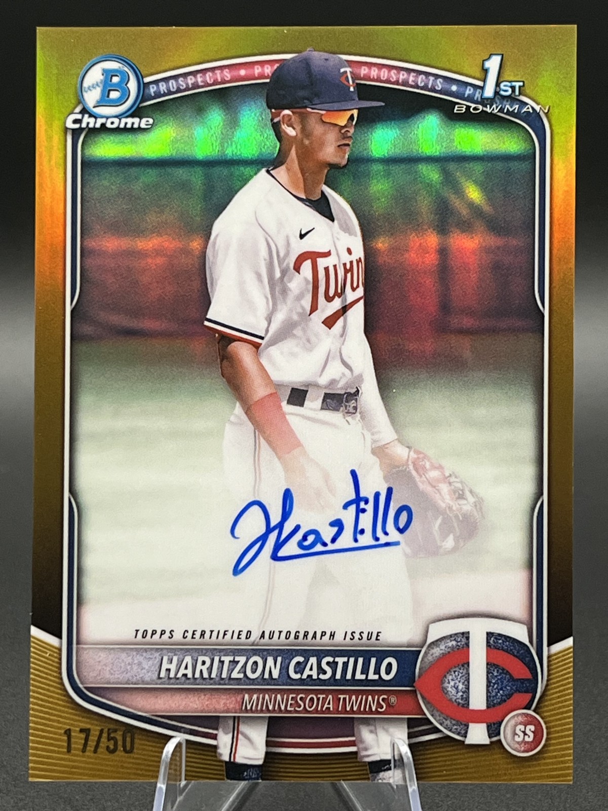 2025 Bowman Chrome - Haritzon Castillo #CPA-HC Prospect Autographs Gold /50