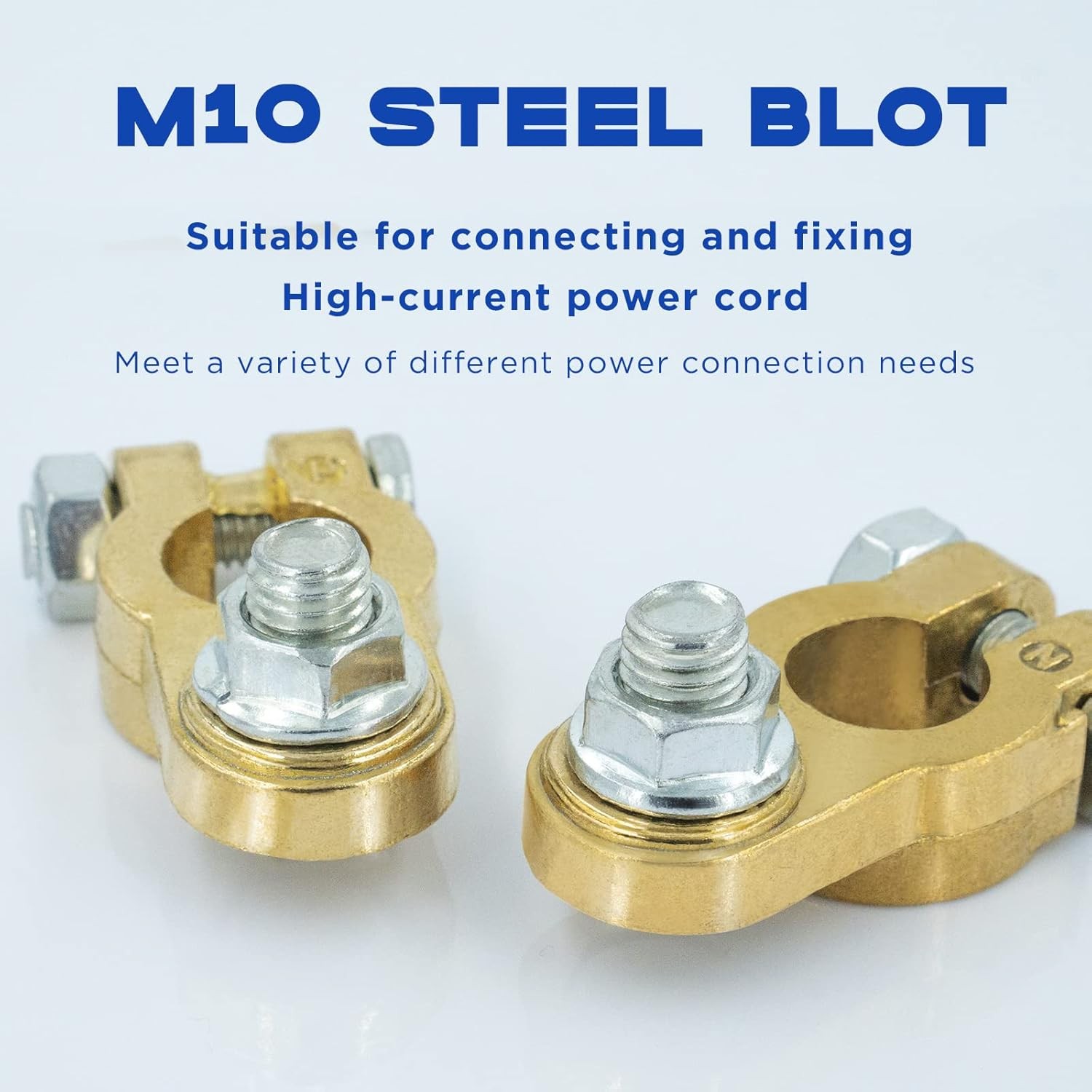 1 Pair Battery Terminal Connector, Heavy Duty Cable End Connector Compatible Wit