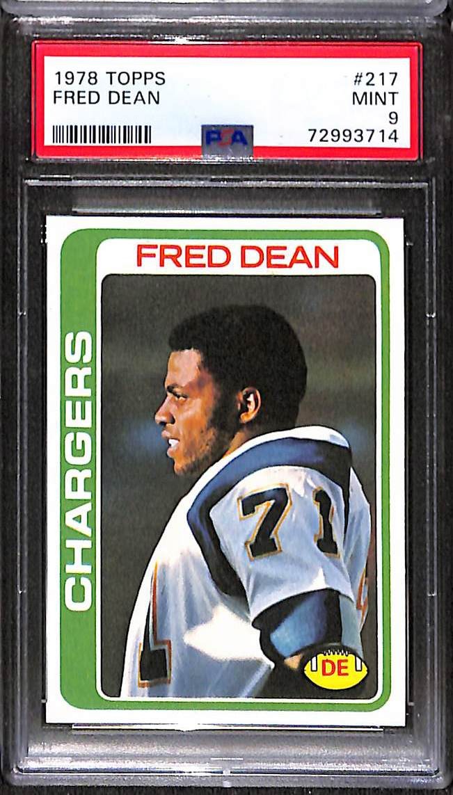 1978 TOPPS #217 FRED DEAN PSA 9 Mint 72993714 