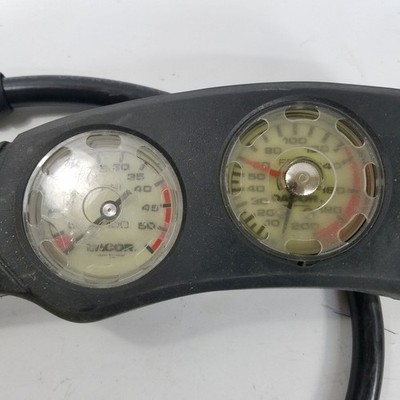 Vintage Dacor Pressure & Depth Gauge Console German Mechanism Untested