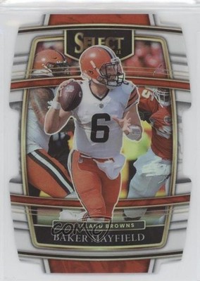 2021 Panini Select Concourse White Prizm Die-Cut 30/99 Baker Mayfield #10 0ls