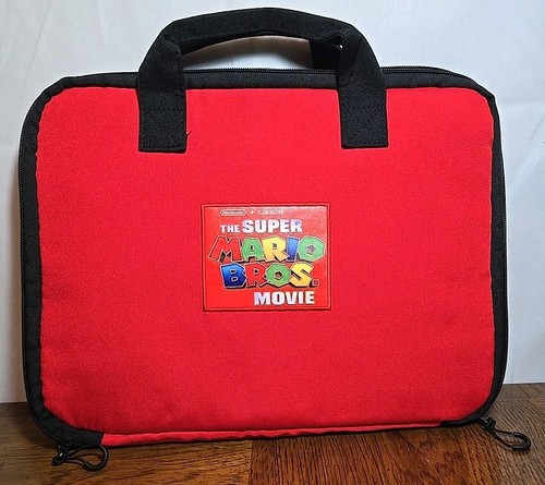 NEW Super Mario Bros Movie Collection Laptop Tablet Video Game 15" Bag Black - 第 2/12 張圖片