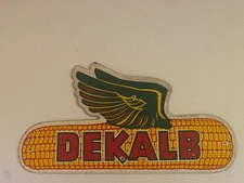 Vintage Right Facing Wing Dekalb Sign on Board