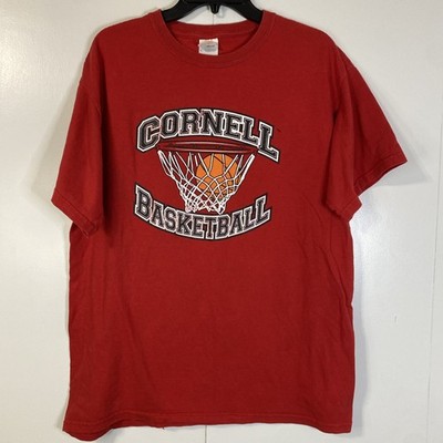 Cornell Basketball T Shirt Nens Large Vintage Faded NCAA Student Big Red