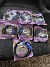 7 pieces XMSJSIY PowerCon Power Cable AC PowerCon Input to PowerCon Output 1…