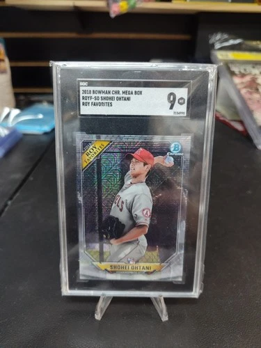 2018 Bowman Chrome Mega Box ROY-SO Shohei Ohtani ROY Favorites RC SGC 9