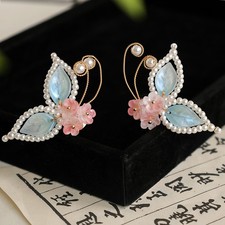 Ancient Style Butterfly Hairpin Hanfu Chinese Style Hair Accessory U-Shaped Pin