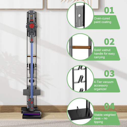 For Dyson V6 V7 V8 V10 V11 Freestanding Cordless Vacuum Cleaner Stand Floor Rack - Picture 11 of 12