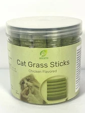 Cat Grass Teething Stick for Cats, Natural Freeze Dried Dental Treats