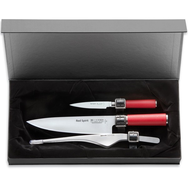 Fr. Dick Red Spirit Messer-Set 3-Teilig Messersatz Koch- & Officemesser Pinzette-image