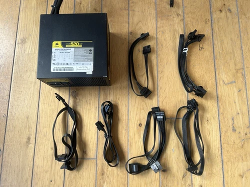 Corsair HX520W Semi Modular Power Supply Unit PSU With Cables