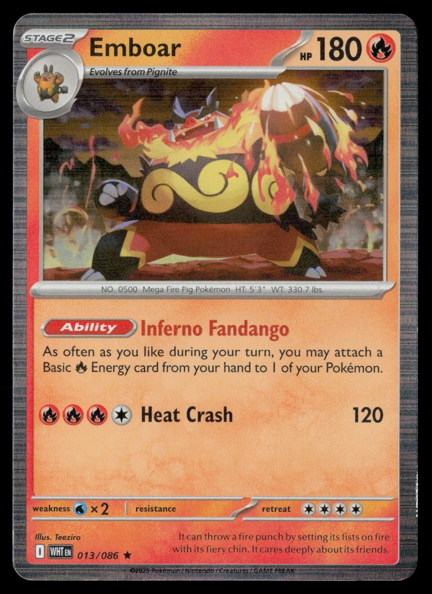Pokemon Emboar for sale | eBay