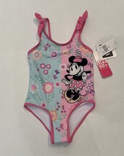 Disney Minnie Mouse Swimsuit Size 2 One Piece Bathing Suit UPF 50 Cute New