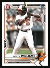 Donta' Williams 2021 Bowman Draft #BD-90  Baseball Card