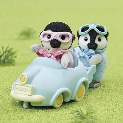 Sylvanian Families PENGUIN Baby Cart Set DF-23 Calico Critters Epoch - Picture 6 of 6