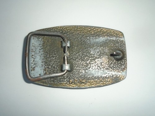 Vintage Mack Trucks Bulldog Maple Leaf Belt Buckle brass semi dump - Picture 3 of 4