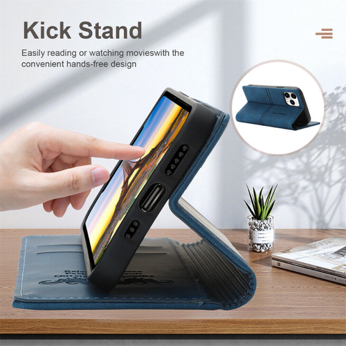 For iPhone 16 15 14 13 12 11 Pro Max SE3 8 7 Plus Case Leather Wallet Flip Cover - Picture 60 of 78