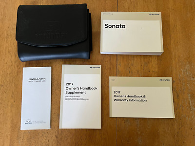 2017 Hyundai Sonata Owners Manual User Guide Book Case Included