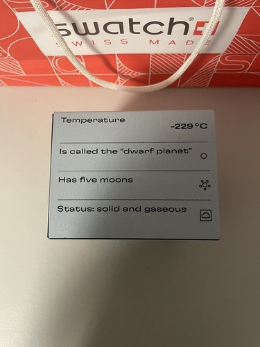 OMEGA x Swatch Mission To Pluto Moonswatch Speedmaster Authentic With Receipt - Picture 4 of 10
