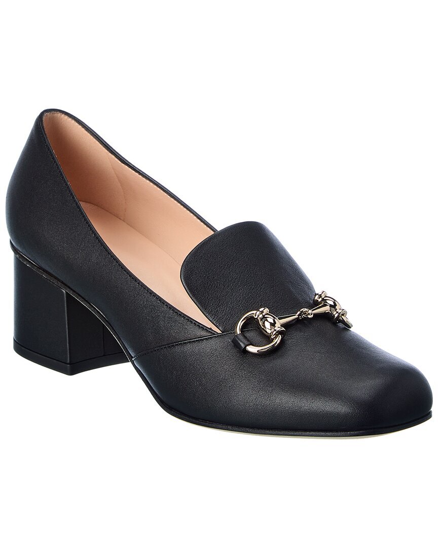 Женские туфли-лодочки из натуральной кожи Gucci Horsebit 37
