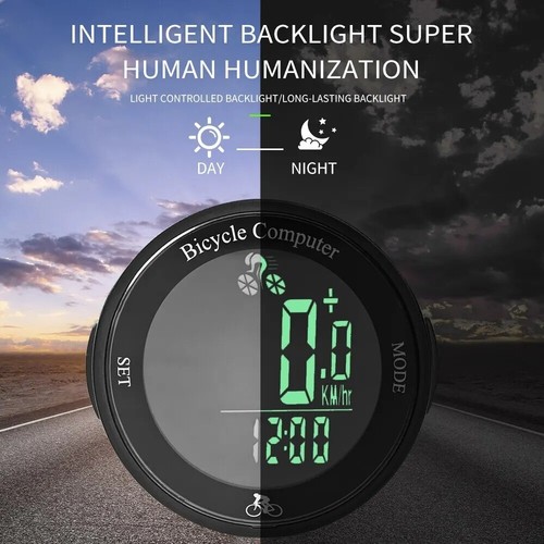 New Wireless Bike Computer Bicycle Odometer Multi Functional LCD Screen Cycling - Picture 4 of 6