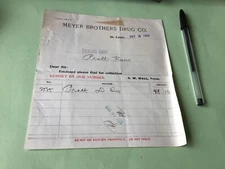 St Louis Meyer Brothers Drug  Company 1910 Receipt 52382