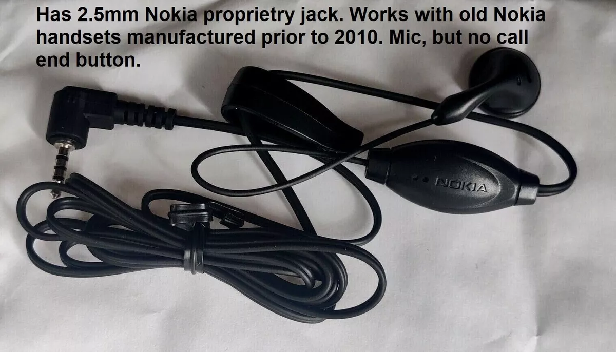 Nokia HDE-2 Handsfree 2.5mm Mono Earphone for 3310 2610 3390 3560 6010 8800 9852050003 | eBay