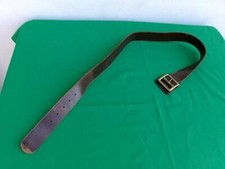 VINTAGE COLT BROWN LEATHER BELT WITH SOLID BRASS BELT BUCKLE