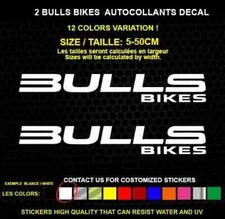 2 BULLS BIKE  autocollant  Véritable decal autocollant STICKERS  IMPERMÉABLE